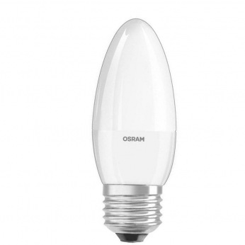 Лампа светодиодная Osram LED STAR E27 6.5-60W 3000K 220V B35 (4058075134232)