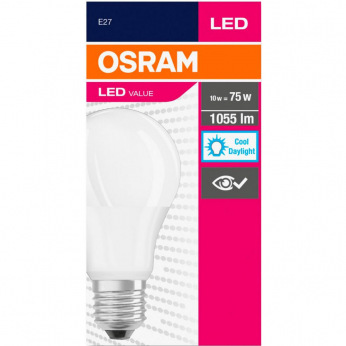 Лампа светодиодная Osram LED VALUE A75 10W 1055Lm 6500К E27 (4052899971035)