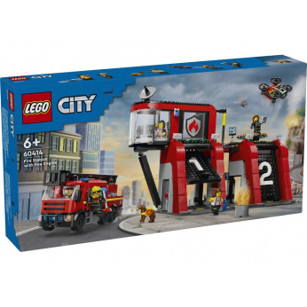 Конструктор LEGO City Пожарное депо с пожарной машиной (60414)