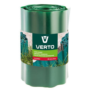 Лента Verto газонная 20 cm x 9 m, зеленая (15G512)