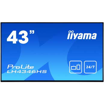 Інтерактивна РК панель IIYAMA 42,5" IPS FHD, 24/7, Android, професійна LH4346HS-B1 (LH4346HS-B1)