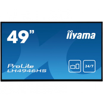 Інтерактивна РК панель IIYAMA 48,5" IPS FHD, 24/7, Android, професійна LH4946HS-B1 (LH4946HS-B1)