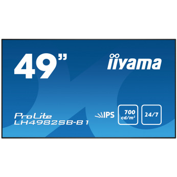 Интерактивная ЖК панель IIYAMA 49" IPS РК панель, 1920x1080,24/7 LH4982SB-B1 (LH4982SB-B1)