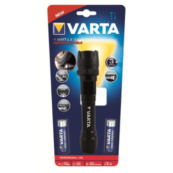 Фонарь VARTA Indestructible LED 2AA (18701101421)
