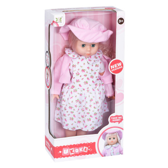 Кукла Same Toy в шапочке (розовый) 45 см  (8010CUt-1)