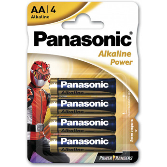 Батарейка Panasonic ALKALINE POWER лужна AA блистер  4 шт Power Rangers (LR6REB/4BPRPR)