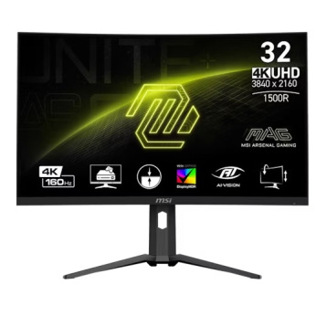 Монітор VA 31.5" UHD (3840 x 2160) Curved 1500R 1m s 160Hz 178/178/2HDMI/DP/Type C/Mic/HP MAG 321CUP (MAG 321CUP)