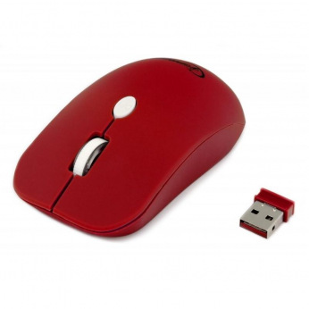 Манипулятор "Мышь" Gembird MUSW-102-R, беспроводная, USB, Red ( MUSW-102-R)