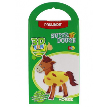 Маса для лепки Paulinda Super Dough 3D FUN Конь  (PL-081289)