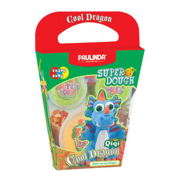 Маса для лепки Paulinda Super Dough Cool Dragon Дракон голубой  (PL-081378-14)