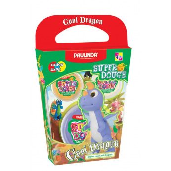Маса для лепки Paulinda Super Dough Cool Dragon Дракон фиолетовый  (PL-081378-18)