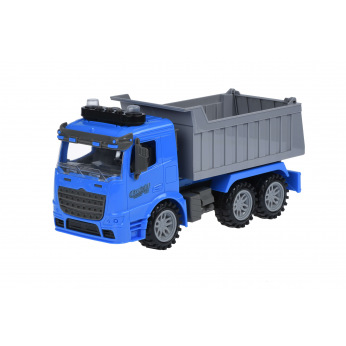 Машинка инерционная Same Toy Truck Самосвал синий со светом и звуком  (98-611AUt-2)
