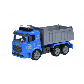 Машинка инерционная Same Toy Truck Самосвал синий со светом и звуком  (98-614AUt-2)
