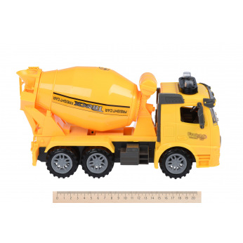 Машинка инерционная Same Toy Truck Бетономешалка жовта со светом и звуком  (98-612AUt-2)