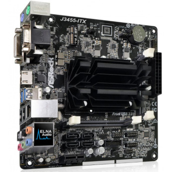 Материнська плата ASRock J3455-ITX CPU Celer J3455 (2.3 GHz) Quad-Core 2xDDR3SO-DIMM HDMI-DVI-VGA m (J3455-ITX)