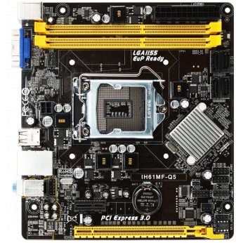 Материнская плата Biostar IH61MF-Q5 s1155 H61 2xDDR3 VGA mATX (IH61MF-Q5)