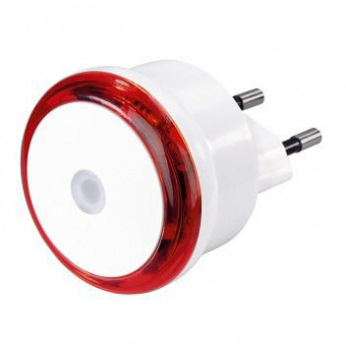 Мережевий LED світильник НАМА "Basic", колір корпусу білий, колір підсвічування червоний (00121968)