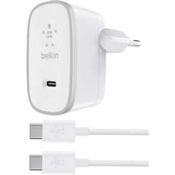 Мережевий ЗП Belkin USB-C Charger c кабелем USB-C to USB-C (1.5m), 15W, Wht (F7U008vf05-WHT)