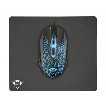 Мышка  + коврик Trust GXT 783 Izza Gaming Mouse & Mouse Pad BLACK (22736_Trust)