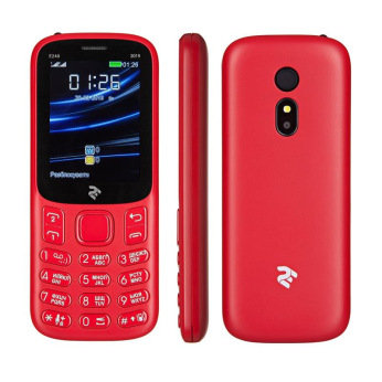 Мобільний телефон 2E E240 2019 DUALSIM Red (680576170019)