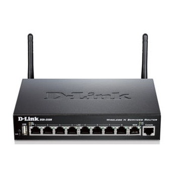 Мультисервисный маршрутизатор D-Link DSR-250N N300, 8xGE LAN, 1xGE WAN, 1xUSB, 1xCons RJ45 (DSR-250N)