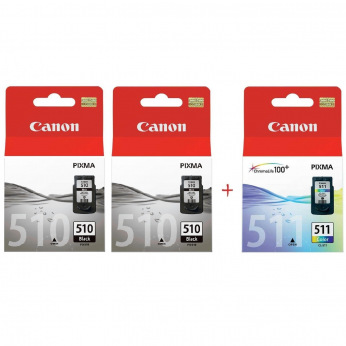 Картридж для Canon PIXMA MP270 CANON 2x510+511  Black2/Color Set510BBC