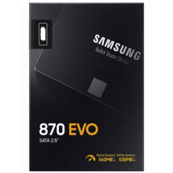 накопичувач Samsung SSD 870 EVO, 2.5’’, 500GB, SAT A MZ-77E500B/EU (MZ-77E500B/EU)