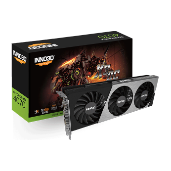 Відеокарта GEFORCE RTX 4070 GDDR6 X3 OC  (2505MHz/ 20Gbps)/12GB GDDR6/192-bit/DP+DP+DP+HDMI RTX 4070 GDDR6 X3 OC (N40703-12D6X-179052L)