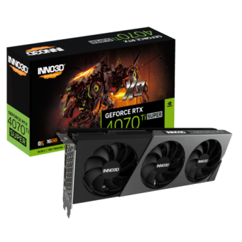 Відеокарта GEFORCE RTX 4070 Ti SUPER X3 OC (2640MHz/21Gbps) / 16GB GDDR6X / 256-bit   / DP+DP RTX 4070 Ti SUPER X3 OC (N407TS3-166XX-186158N)