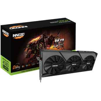 Відеокарта GEFORCE RTX 4080 SUPER X3 (2550MHz/23Gbps) / 16GB GDDR6X / 256-bit   / DP+DP RTX 4080 SUPER X3 (N408S3-166X-18703552)