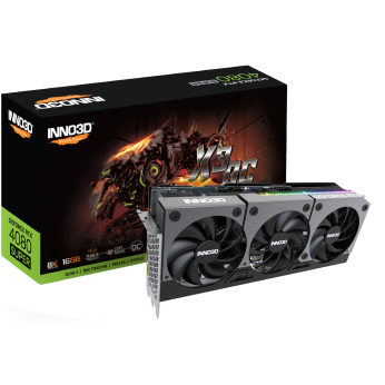 Відеокарта GEFORCE RTX 4080 SUPER X3 OC (2580MHz/23Gbps) / 16GB GDDR6X / 256-bit   / DP+DP RTX 4080 SUPER X3 OC (N408S3-166XX-187049N)