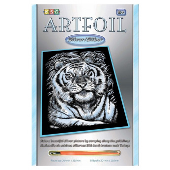 Набор для творчества Sequin Art ARTFOIL SILVER Белый тигр  (SA1017)