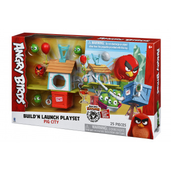Набор Jazwares Angry Birds Medium Playset Pig City Build ’n Launch Playset (ANB0015)