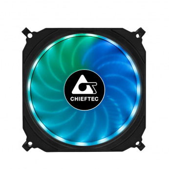 Набір корпусних вентиляторів CHIEFTEC TORNADO 3in1 ARGB fan,3x120мм,1200об/мин,6pin,16dBa+Fan hub+ДУ (CF-3012-RGB)