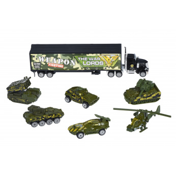 Набір машинок Same Toy Diecast Вантажівка з танками SQ80956-8Ut (SQ80956-8Ut)