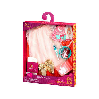 Набір одягу для ляльок Our Generation Deluxe для День народження з аксесуарами BD30229Z (BD30229Z)