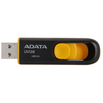 Накопичувач ADATA 64GB USB 3.1 UV128 Black/Yellow (AUV128-64G-RBY)