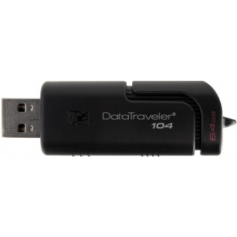 Флешка USB Kingston 64GB USB DT104 Black (DT104/64GB)
