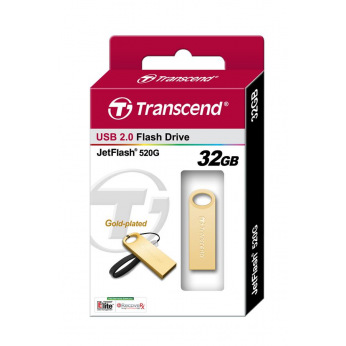 Накопичувач USB Transcend JetFlash 520 32GB Голд (TS32GJF520G)