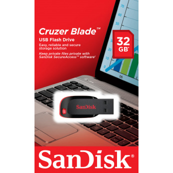 Флешка USB USB 2.0 Sandisk Cruzer Blade 32GB (SDCZ50-032G-B35) Blister (SDCZ50-032G-B35)