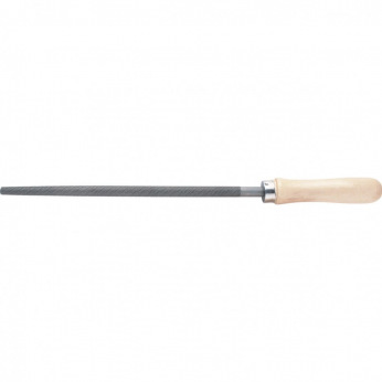 Напилок круглий 150 мм, дерев’яна ручка,  СИБРТЕХ (MIRI16123)