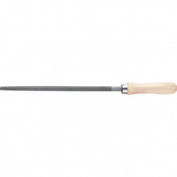 Напилок круглий 200 мм, дерев’яна ручка,  СИБРТЕХ (MIRI16126)