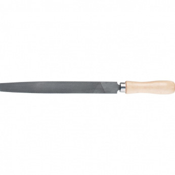 Напилок плоский 150 мм, дерев’яна ручка,  СИБРТЕХ (MIRI16223)