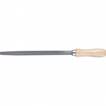 Напилок тригранний 300 мм, дерев’яна ручка,  СИБРТЕХ (MIRI16032)
