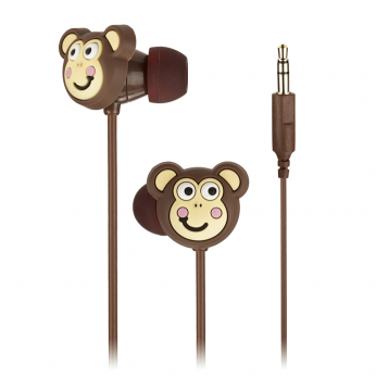 Наушники Kit Doodles In-Ear Monkey Brown (DDMKYBUD)