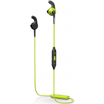 Наушники Philips ActionFit SHQ6500 Wireless Mic Carbon lime (SHQ6500CL/00)