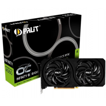 Відеокарта NVIDIA RTX4060  INFINITY 2 OC 8GB GDDR6 128bit 3-DP HDMI RTX4060 INFINITY 2 OC 8GB (NE64060S19P1-1070L)