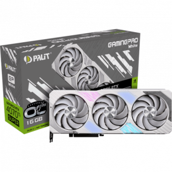 Відеокарта NVIDIA RTX4070Ti SUPER  GAMINGPRO WHITE OC 16GB GDDR6X 256bit 3-DP HDMI RTX4070Ti SUPER GAMINGPRO WHOC (NED47TST19T2-1043W)