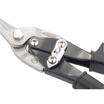 Ножиці по металу "PIRANHA" 250 мм, прямий і лівий різ, сталь-СrMo, двокомпонентні рукоятки,  GROSS (MIRI78321)