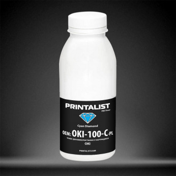 Тонер для OKI C321 PRINTALIST  Cyan 100г OKI-100-C-PL